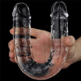 30/3,5 cm Lovetoy Flawless Clear Double dildo dwustronne przezroczyste