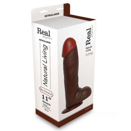 Real Rapture Dildo-REALISTIC DILDO REAL RAPTURE BROWN 11