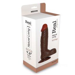 Real Rapture Dildo-REALISTIC DILDO REAL RAPTURE BROWN 7.5