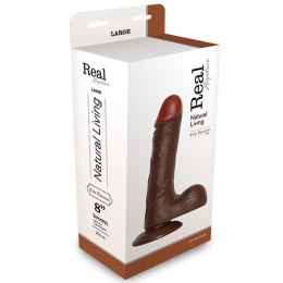 Real Rapture Dildo-REALISTIC DILDO REAL RAPTURE BROWN 8