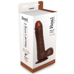 Real Rapture Dildo-REALISTIC DILDO REAL RAPTURE BROWN 9