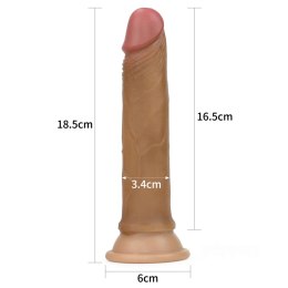 Lovetoy 7'' Dual layered Platinum Silicone Cock