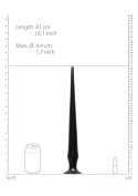 Ouch! Ass Spike Dildo - 42 cm - Black