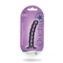 Ouch! Beaded Silicone G-Spot Dildo - 5'' / 13 cm