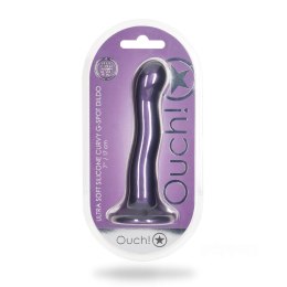 Ouch! Ultra Soft Silicone Curvy G-Spot Dildo - 7'' / 17 cm