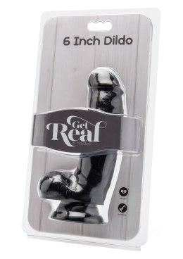 ToyJoy Dildo 6 inch with Balls Black