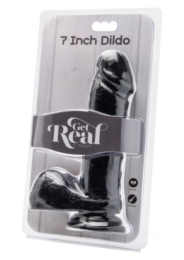 ToyJoy Dildo 7 inch with Balls Black