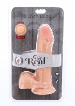 ToyJoy Dual Density Dildo 8inch Balls Light skin tone