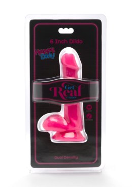 ToyJoy Happy Dicks Dildo 6 inch Balls Pink