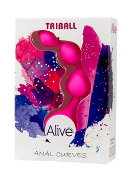 Alive Plug/kulki-Artykuł wspomagania - Dildo Silic. Triball. Amuse-G. Pink