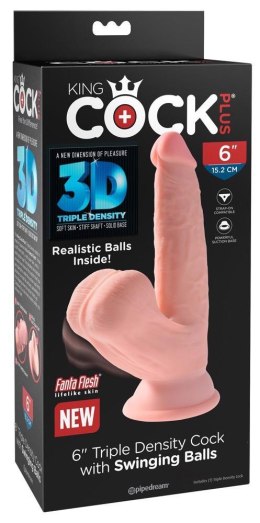 King Cock Plus 6in. TDC With Swinging Balls