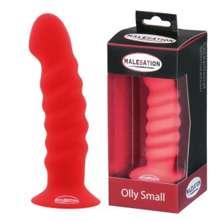 12,5/3,8 cm Malesation Olly Small prążkowane dildo