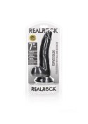 RealRock Curved Realistic Dildo Balls Suction Cup - 7""""/ 18 cm