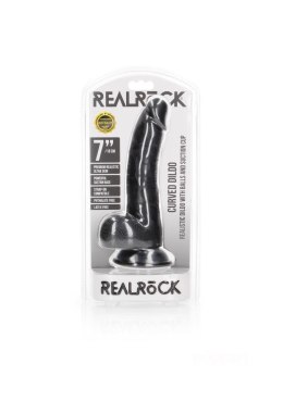 RealRock Curved Realistic Dildo Balls Suction Cup - 7