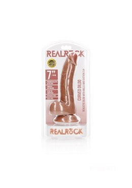 RealRock Curved Realistic Dildo Balls Suction Cup - 7