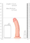 RealRock Curved Realistic Dildo with Suction Cup - 6""""/ 15,5 cm