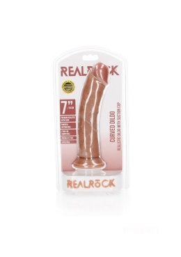 RealRock Curved Realistic Dildo with Suction Cup - 7