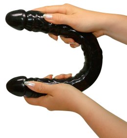 43/4 cm You2Toys Ultra-Dong czarne dwustronne dildo