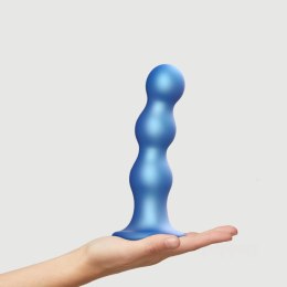 Strap-on-me DILDO PLUG BALLS METALLIC BLUE - XL