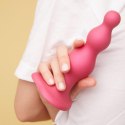 Strap-on-me DILDO PLUG BEADS METALLIC RASPBERRY PINK - XL