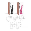 Strap-on-me DILDO PLUG BEADS METALLIC RASPBERRY PINK - XL