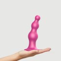 Strap-on-me DILDO PLUG BEADS METALLIC RASPBERRY PINK - XL