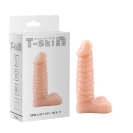 16,5/4 cm T-skin Spread Me No.07 prążkowane dildo