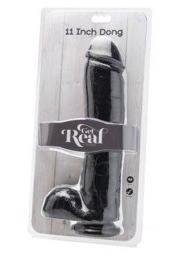 ToyJoy Dildo 11 inch with Balls Black