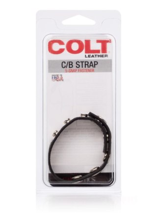 Calexotics COLT Leather C/B Strap 5-snap Black