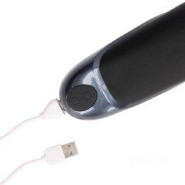 Loveline Vibrating Masturbator Sleeve - Licorice Black