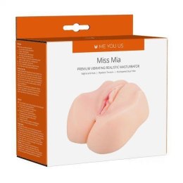 Me You Us Masturbator- Me You Us Miss Mia Premium Vibrating Realistic Masturbator Flesh