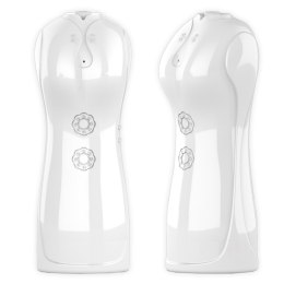 B - Series Fox Masturbator - B - Series - Vibrating and Flashing Masturbation Cup USB 7+7 Function / Talk Mode (White)