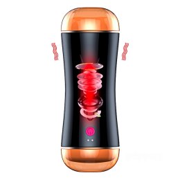 B - Series Fox Masturbator-Vibrating Masturbation Cup USB 10 function + Interactive Function / Double Ends