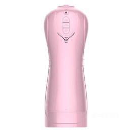 B - Series Fox Masturbator-Vibrating and Flashing Masturbation Cup USB 7+7 Function / Talk Mode (Pink)