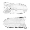 Me You Us Masturbator- Me You Us Glacier Dual End Stroker Male Masturbator Transparent