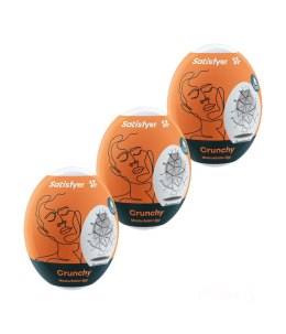 Satisfyer Masturbator-Eggs (set of 3 Crunchy)