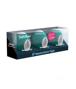 Satisfyer Masturbator-Eggs (set of 3 Naughty)