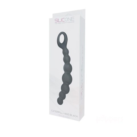 Toyz4lovers Plug/kulki-FALLO ANALE CATERPILL-ASS SILICONE BLACK