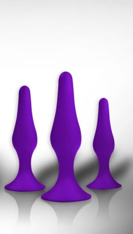 Power Escorts Plug - Anal Plug Box 3 pack purple