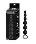 Power Escorts Plug-Power Escorts - Anal Beads Runner - Silicone-Black