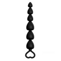 Power Escorts Plug-Power Escorts - Anal Beads Runner - Silicone-Black