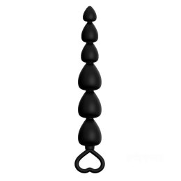 Power Escorts Plug-Power Escorts - Anal Beads Runner - Silicone-Black