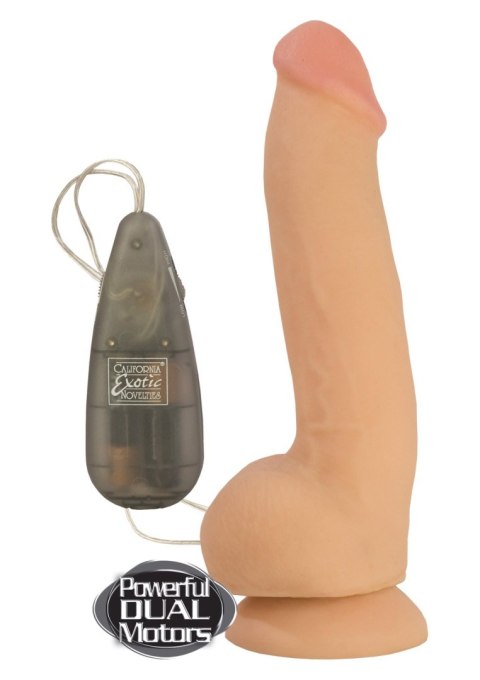 Calexotics Max Vibrating Cock & Balls Light skin tone