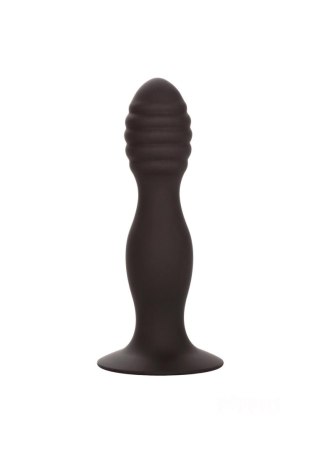 Calexotics Ribbed Anal Stud Black