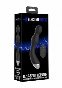 ElectroShock Remote Controlled E-Stim & Vibrating G/P-Spot Vibrator - Black