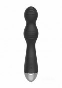 ElectroShock Remote Controlled E-Stim & Vibrating G/P-Spot Vibrator - Black