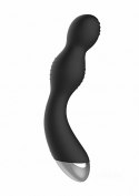 ElectroShock Remote Controlled E-Stim & Vibrating G/P-Spot Vibrator - Black