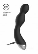 ElectroShock Remote Controlled E-Stim & Vibrating G/P-Spot Vibrator - Black