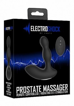 ElectroShock Remote Controlled E-Stim & Vibrating Prostate Massager - Black