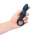 Loveline Teardrop Shaped Anal Plug - Medium - Baltic Blue